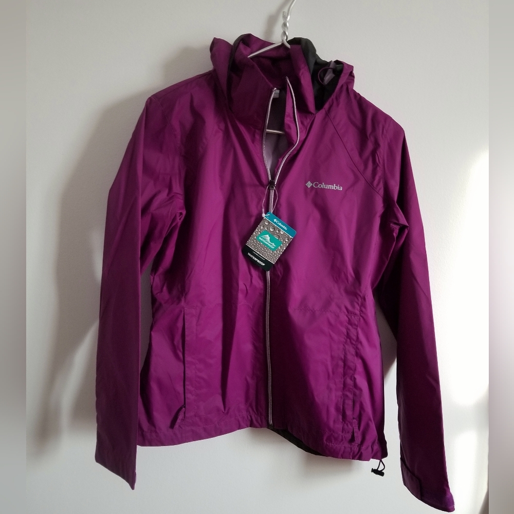 Columbia Switchback III Hooded Rain Windbreaker Jacket Size M